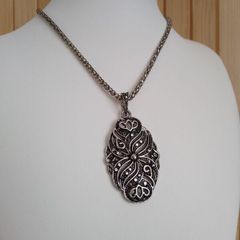 Marcasite Style Filigree Necklace and Earring Set