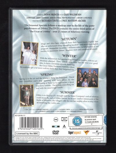 The Vicar of Dibley The Seasonal Specials BBC DVD Television Series. Including Autumn, Winder, Spring 7 Summer.