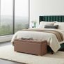 Boucle Ottoman with Storage  Custom Bench for Irish Homes Image 4