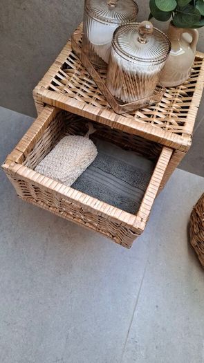 Wicker Rattan Storage Drawers