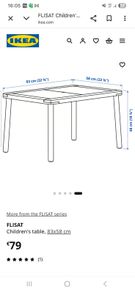 kids table and chairs
