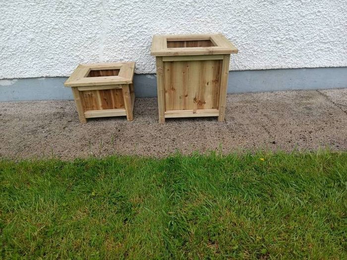 wooden planters
