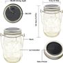 Solar Lights Garden - 3 Pack Solar Mason Jar Lights 30 Led Water-Proof Outdoor Fairy Lights Indoor/Outdoor Hanging Lantern for Garden Wedding Christmas Decorative Lighting (Warm White) Image 3