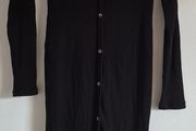 Long Black Cord Dress