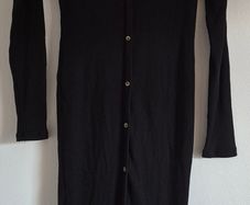 Long Black Cord Dress