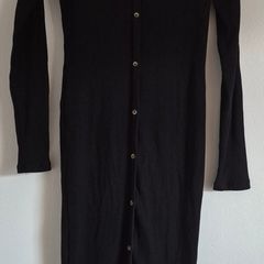 Long Black Cord Dress