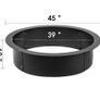 Fire Pit Ring/Liner Easy to Assemble Install Q235 Steel Outside Diameter 36" 42" 45" for Outdoor Camping Fishing Barbecue Image 5