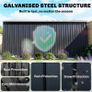 13 x 11ft Garden Metal Storage Shed Image 4