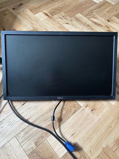 Dell monitor with adjustable stand that clamps to desk