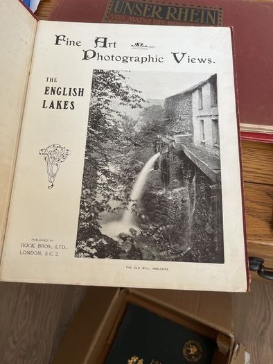Collection of vintage tourist booklets and hotel brochures