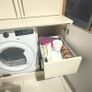 Freestanding High-Gloss Utility or Larder Press and Tumble Dryer Storage Image 4