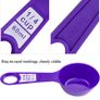 Measuring Spoons and Cups Measuring Spoons Sets Plastic Durable Stackable Measuring Spoon Set Measuring Cup Set for Measuring Dry,Liquids(12 Pack, Brights) Image 5