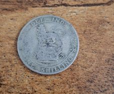 Great Britain UK 1920, One Shilling, George V, Silver Coin - free standard postage
