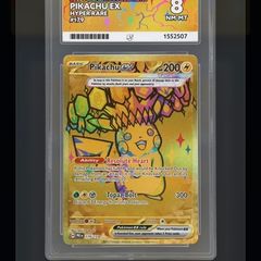 Pikachu EX Ace graded 8