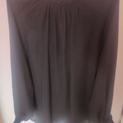 Black long sleeve Primark blouse size UK18 EU46 Perfect condition postage included