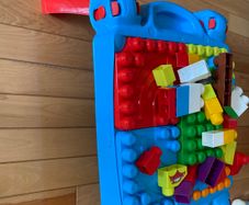 Mega Blocks Lego table and toddler walker toy duck