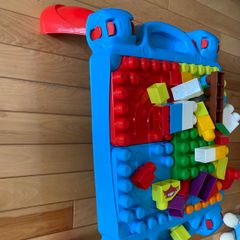 Mega Blocks Lego table and toddler walker toy duck