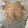Large Cowhide Rug 200 x 230cms, Natural, Modern Living Room Statement, Excellent Condition Image 3
