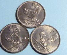 Uncirculated Irish pennies