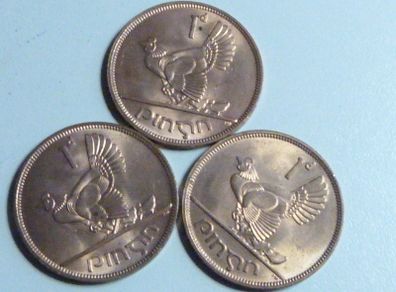 Uncirculated Irish pennies