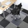 New Low Pile Carpet Straight Rectangular Chair Mat Image 2