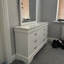 Bedroom set. King size bed, 2 lockers, 2 chest drawers and 1 mirror Image 4