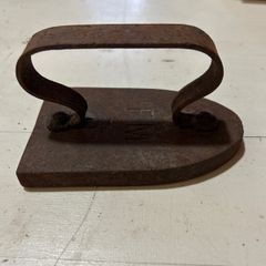 Antique French FM cast iron flat iron