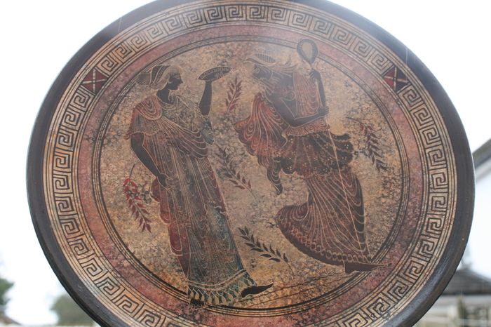 Ancient Greek Olympian Gods - Ceramic plate - Handmade in Greece - Copy of Classic period 500 B.C.