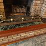 art nouveau brass fire fender Image 3