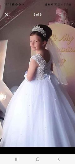 Stunning girls communion dress fury godmother