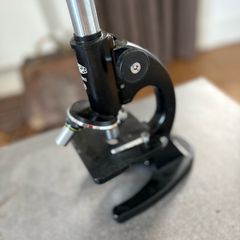 vintage Olympic Tokyo compound microscope in wooden box
