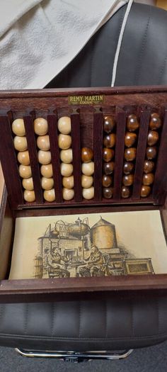 Vintage Remy Martin Cognac Wooden Game Connect Four Memorabilia