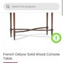 French Oxbow Mahogany Console Table Image 6