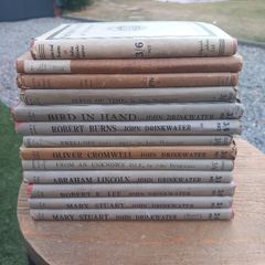 13 hardbacks by John Drinkwater, poetry, 1920s, D18 post 8e