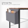 FREE EXPRESS SHIPPING Writing Computer Desk, Office Work Desk for student and worker, Laptop Table with Storage Bag and Headphone Hook,Modern Simple Style Desks for Bedroom, Home Image 4