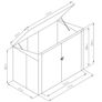 Metal Wheelie Bin Storage 2 Bay Image 2