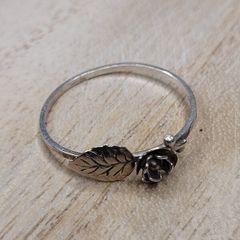 Vintage 925 Sterling Silver Minimalist Round Statement Ring