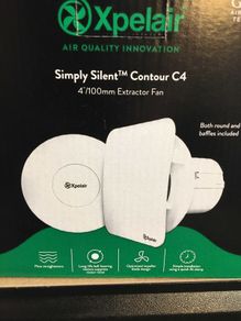 SImply Silent Bathroom Fan 4" with Humidistat