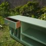 Sage Green Record Player Stand Image 3