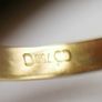 Vintage 18K Yellow Gold 750 Heart Engraved  Ring size P - 4,5g Image 7