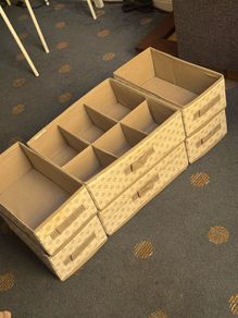 IKEA organisers storage boxes set of 6