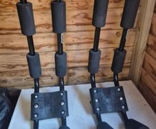 DORSAL Kayak Rack Set of 2 J-Bar Rack for Canoe SUP Board Boat On Roof Top Mount Crossbars Pair Black