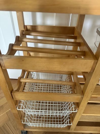 Bamboo Kitchen Trolley