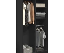 Wardrobe Black 100x50x200 cm