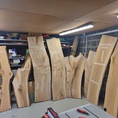 Live edge Ash Slabs hardwood kiln dried