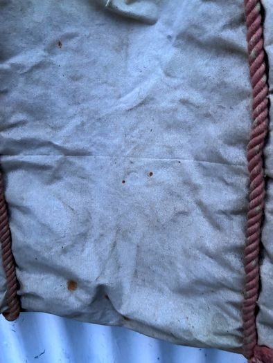 Antique British Navy canvas bag