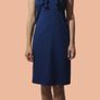 Gerard V-Neck Ruffle Cap Sleeve Sheath Midi Dress Image 5