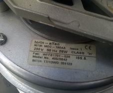 Gas boiler fan