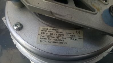 Gas boiler fan