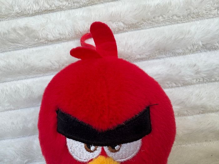 Angry Birds Plush Backpack Clip Red Bird approx. 10 cm. Used Please see photos